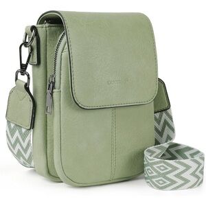 Green Crossbody RFID Bag